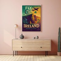 Fly To Ireland Wander In Color Poster
