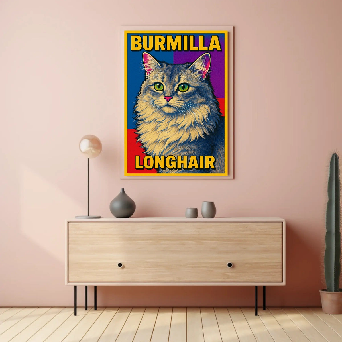 Burmilla Longhair Poster