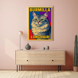 Burmilla Longhair Poster
