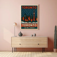 Toronto Skyline Travel Poster