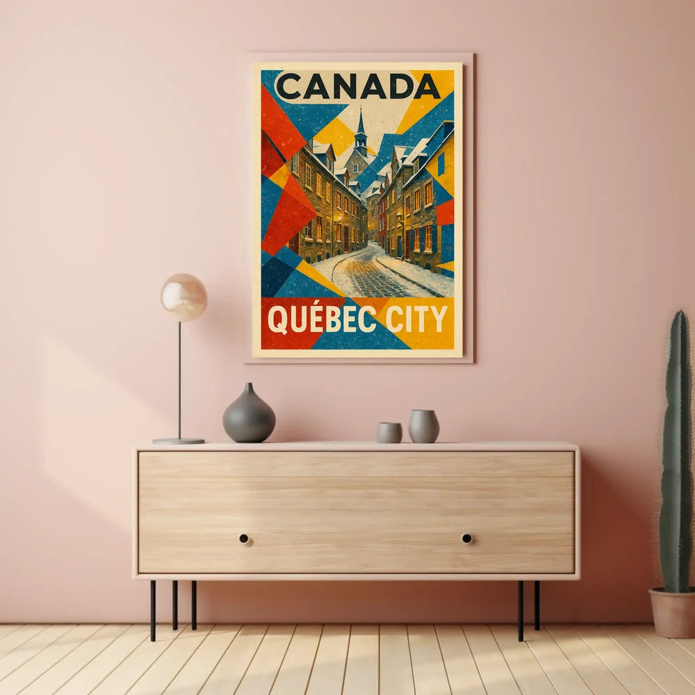 Abstract Art Deco Inspired Visual Poster