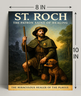 St. Roch The Patron Saint of Healing Poster PosterGoat