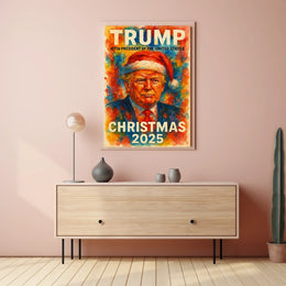 Futuristic Santa with Political Edge - Christmas Poster