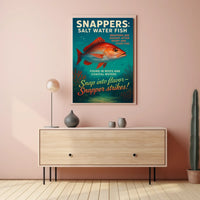 Snappers Salt Water Fish Poster