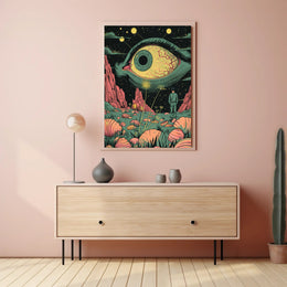 Cosmic Eye Landscape Art Print Poster for Home Decor PosterGoat