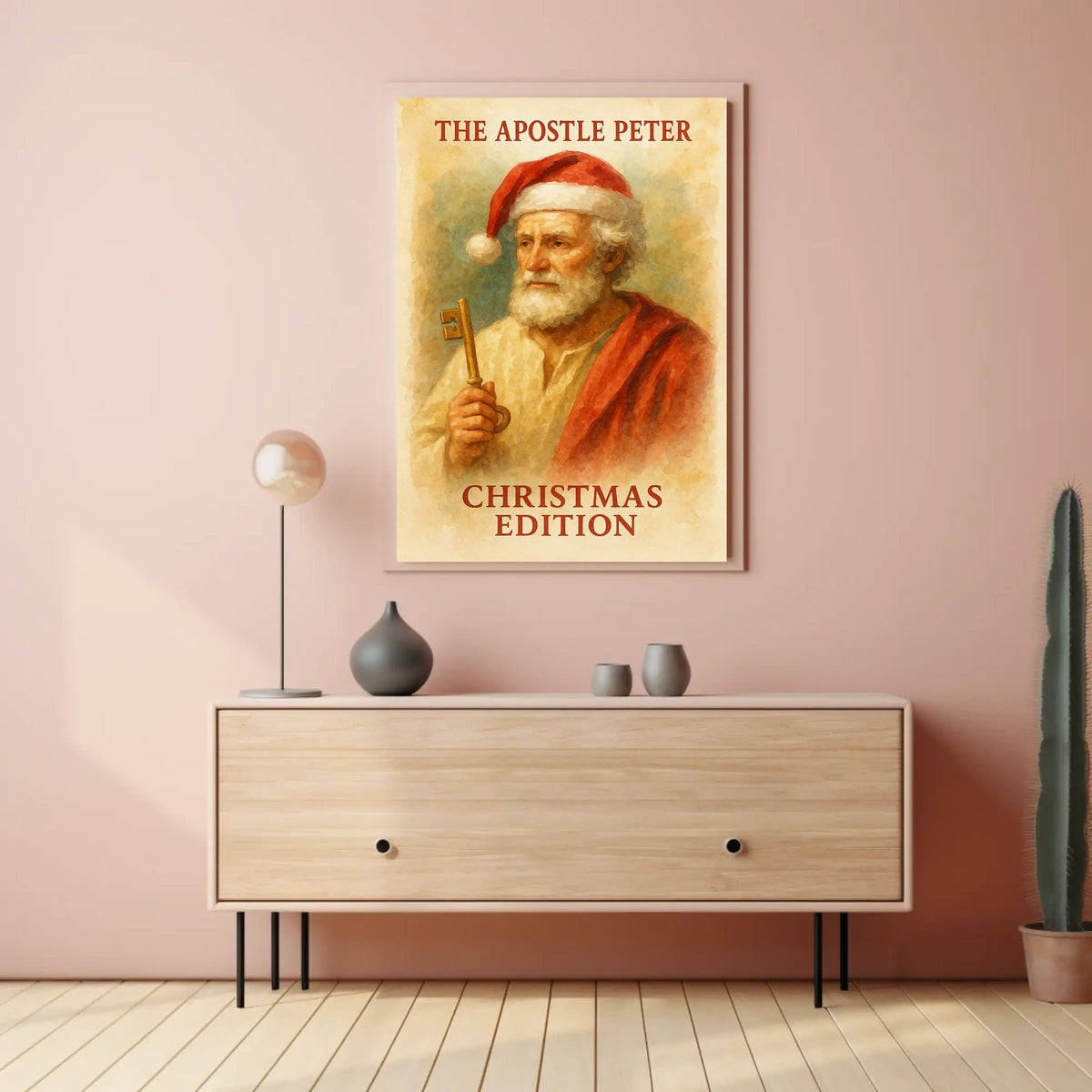 Saint Peter Christmas Artistic Pop Culture Poster