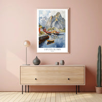 Lofoten Islands Artwork Poster PosterGoat