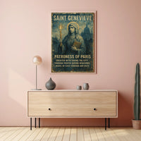 Saint Genevieve Patroness Of Paris Poster