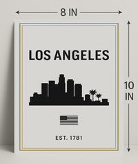 Los Angeles Skyline Poster PosterGoat