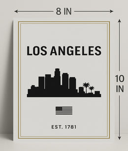 Los Angeles Skyline Poster PosterGoat