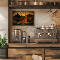 Rio de Janeiro Christmas Scene Poster