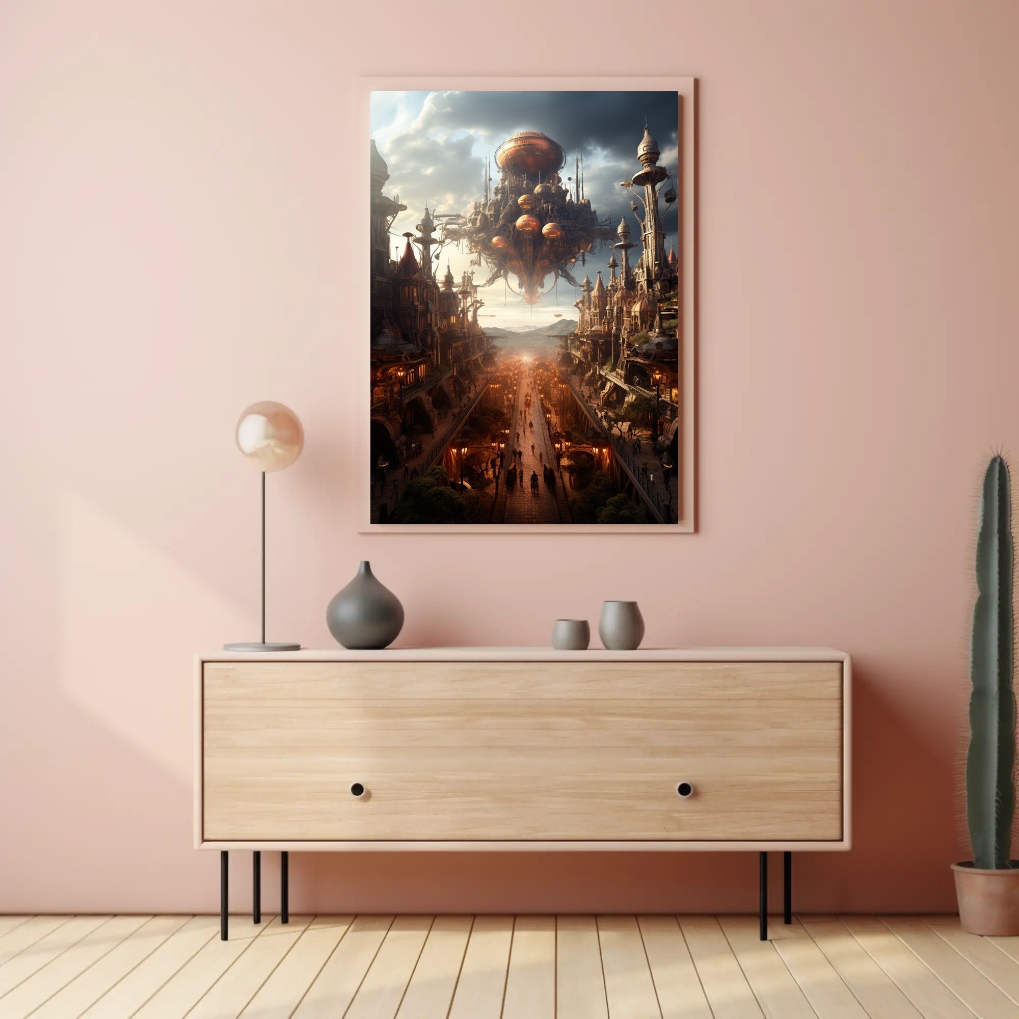 The Floating Cityscape Poster