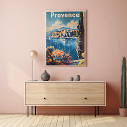 Scenic Provence Escape Vintage Travel Poster