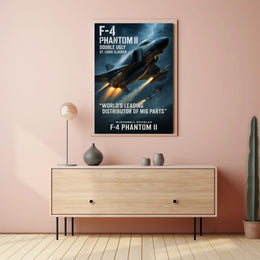 F-4 Phantom II Double Ugly Poster PosterGoat