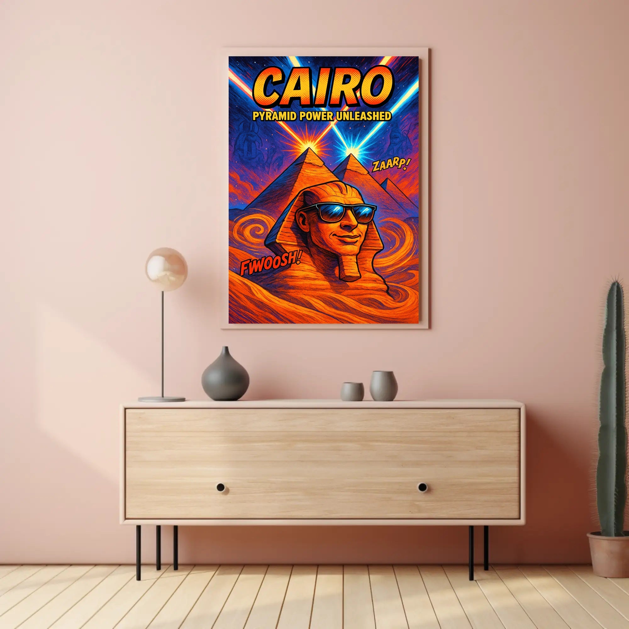 Cairo Pyramid Power Unleashed Poster PosterGoat