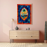 Vibrant Island Emblem Poster