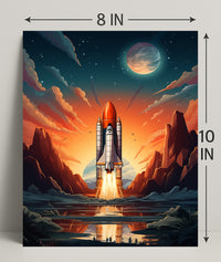 Celestial Launch Poster