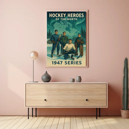 Hockey Heroes of the North 1947 Series Poster