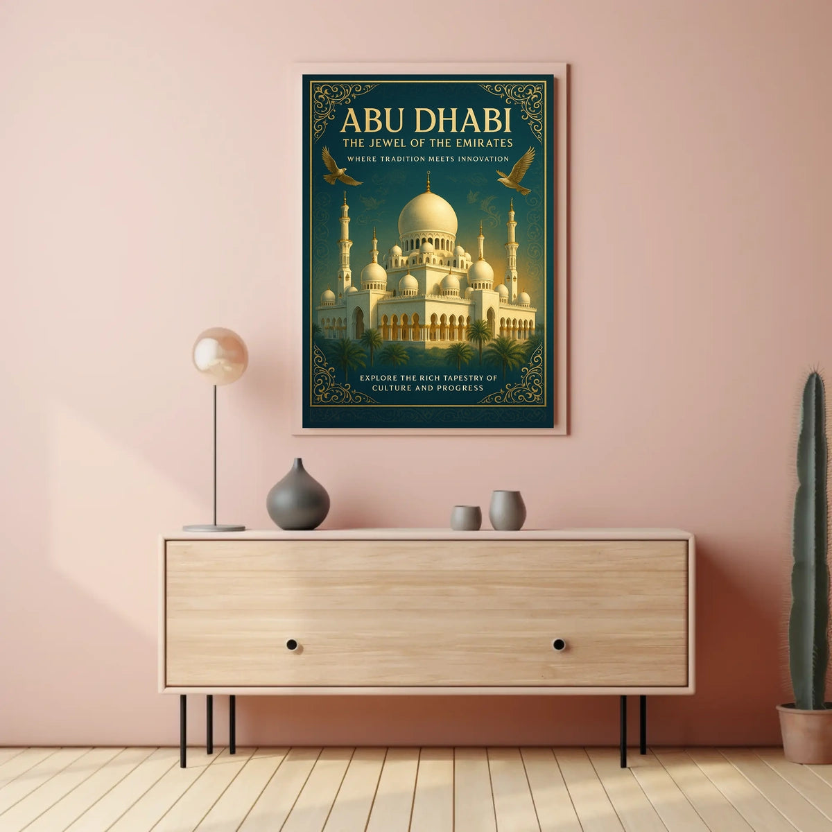 Abu Dhabi Jewel of the Emirates Travel Poster