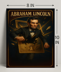 Abraham Lincoln Patriotic Historical Art Poster