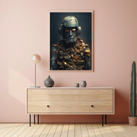 Futuristic Cyborg Erosion: A Sci-Fi Poster