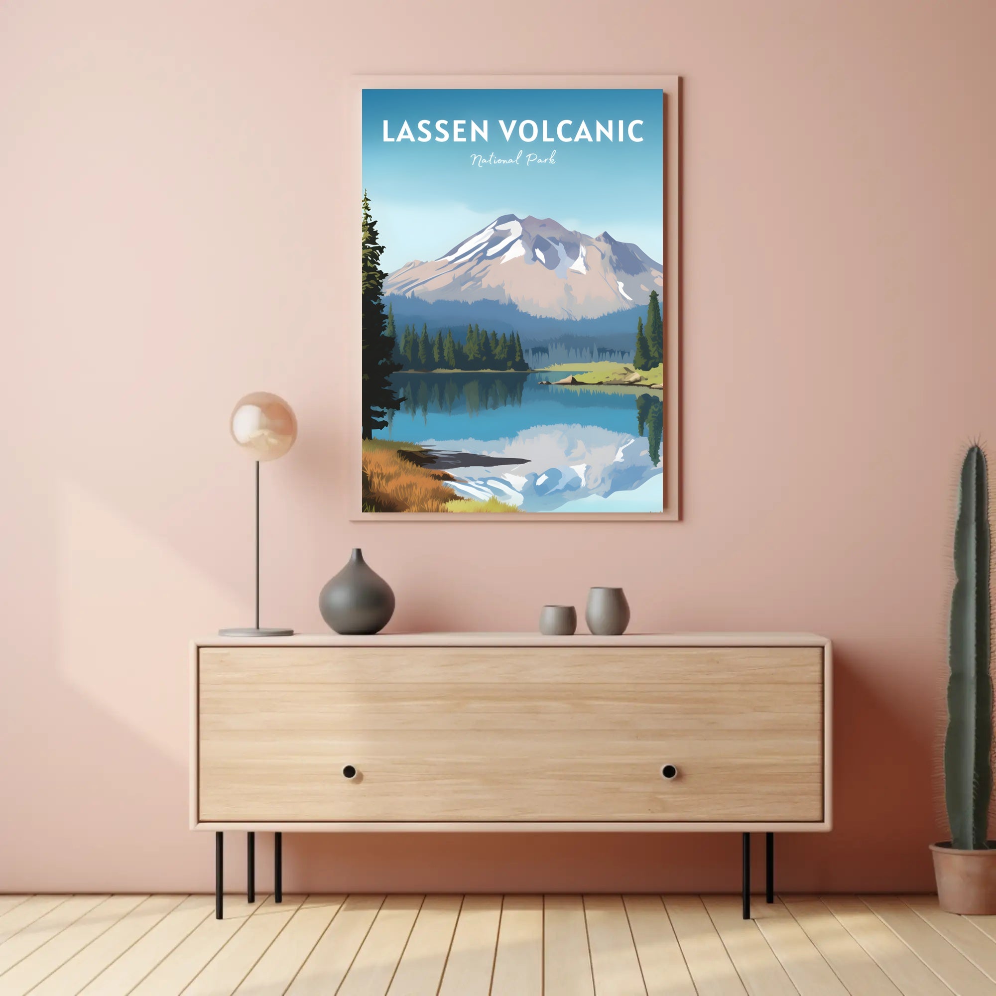 Lassen Volcanic National Park Reflection Poster