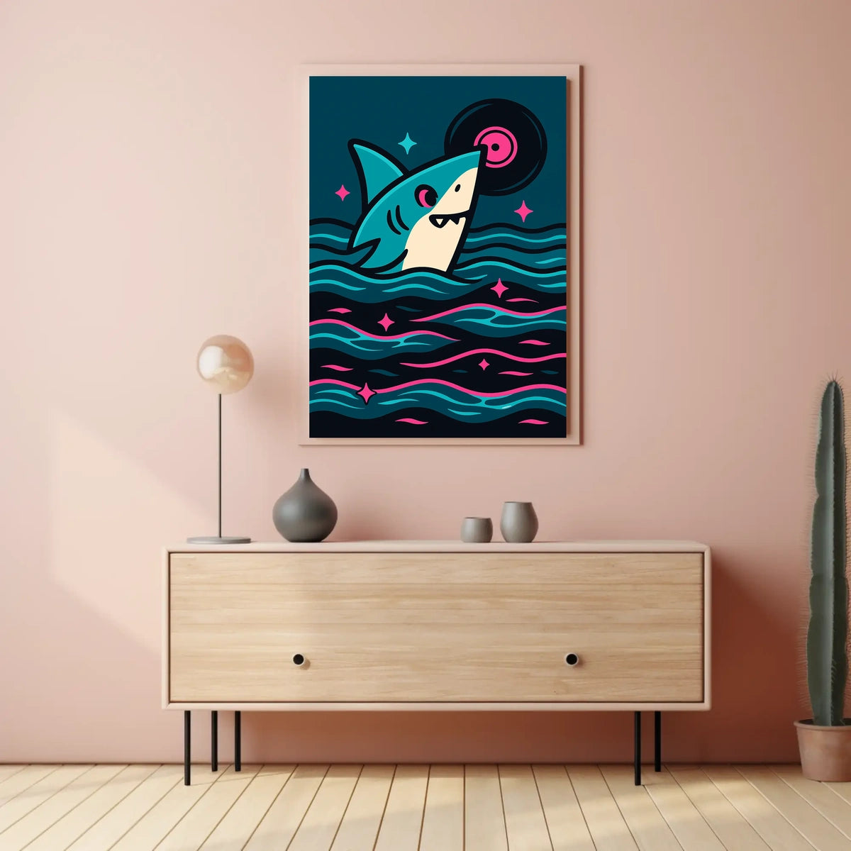 Vinyl Shark Adventure Poster
