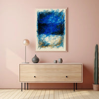 Abstract Blue Horizons Abstract Poster