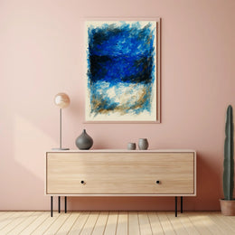 Abstract Blue Horizons Abstract Poster