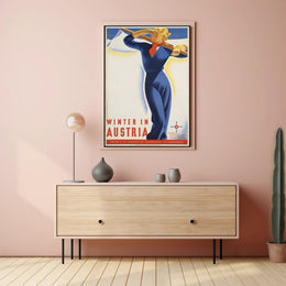 Winter in Austria Travel Poster PosterGoat