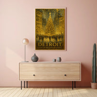 Detroit Light In The City Of Steel Poster