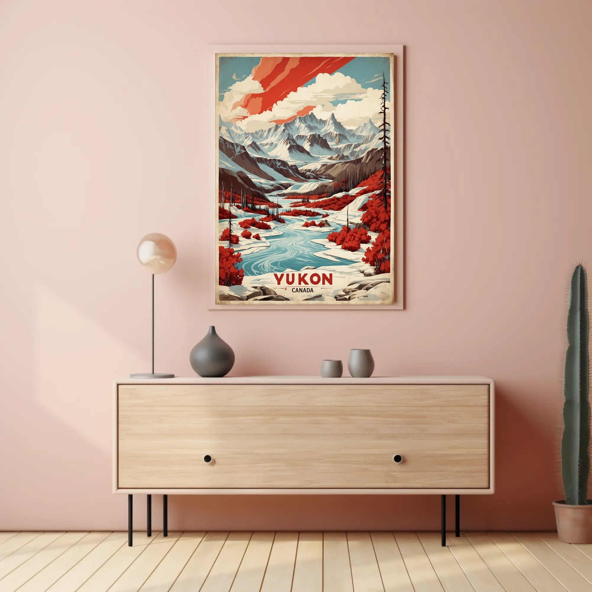 Yukon Wilderness Adventure Travel Poster