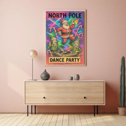 North Pole Dance Party Poster