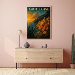 Amalfi Coast Serene Sunset Poster