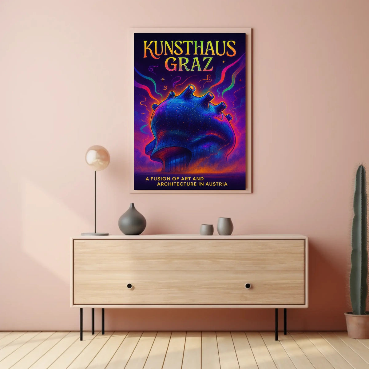 Kunsthaus Graz A Fusion of Art and Architecture Poster