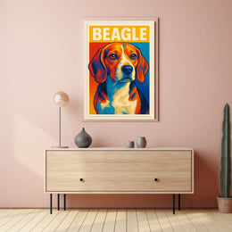 Beagle Portrait Poster