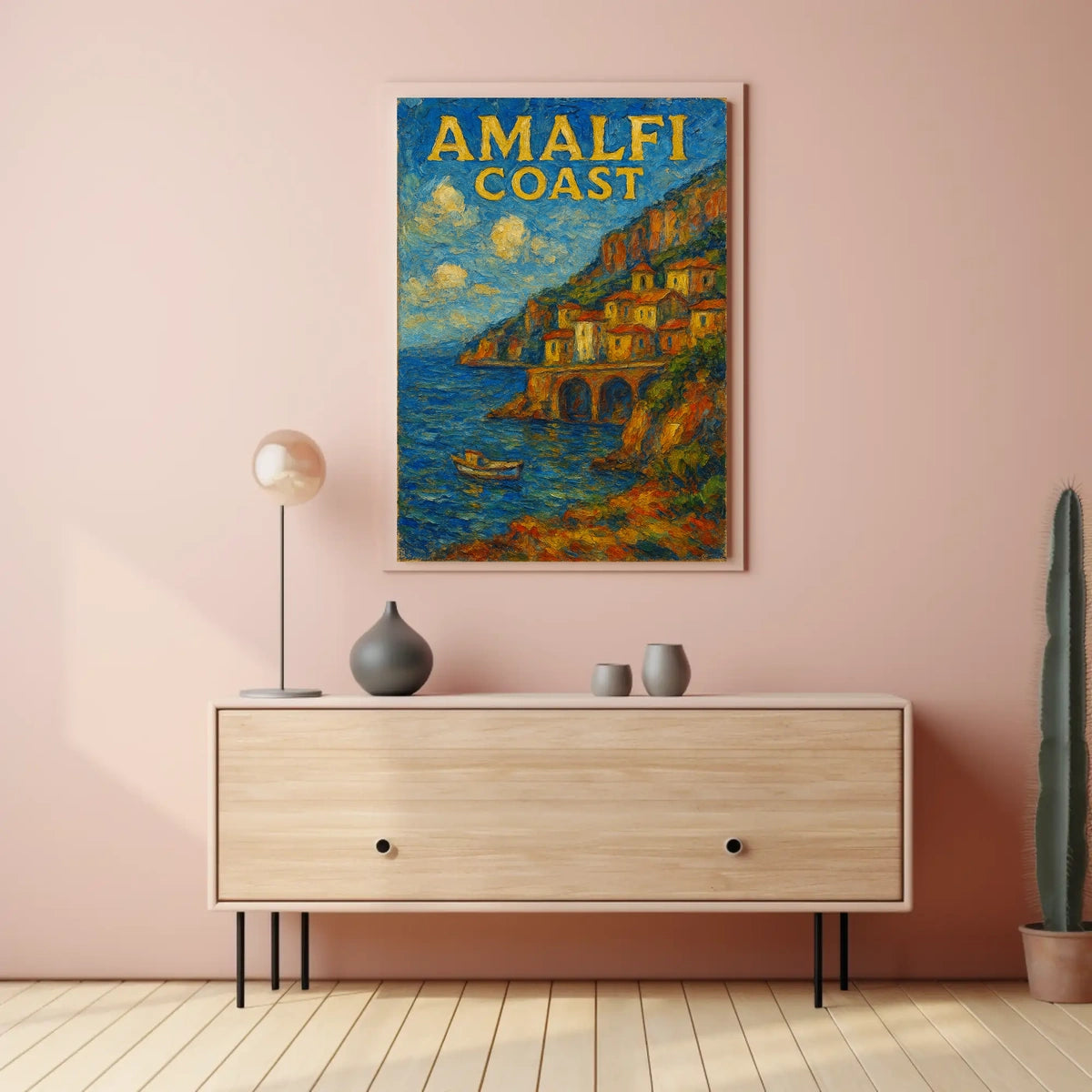 Amalfi Coast Poster Wall Art 18x24 Travel Gift Print