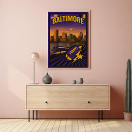 Baltimore Cityscape Poster