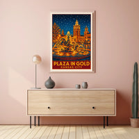 Plaza In Gold Kansas City Poster