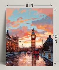 London At Dusk Poster PosterGoat