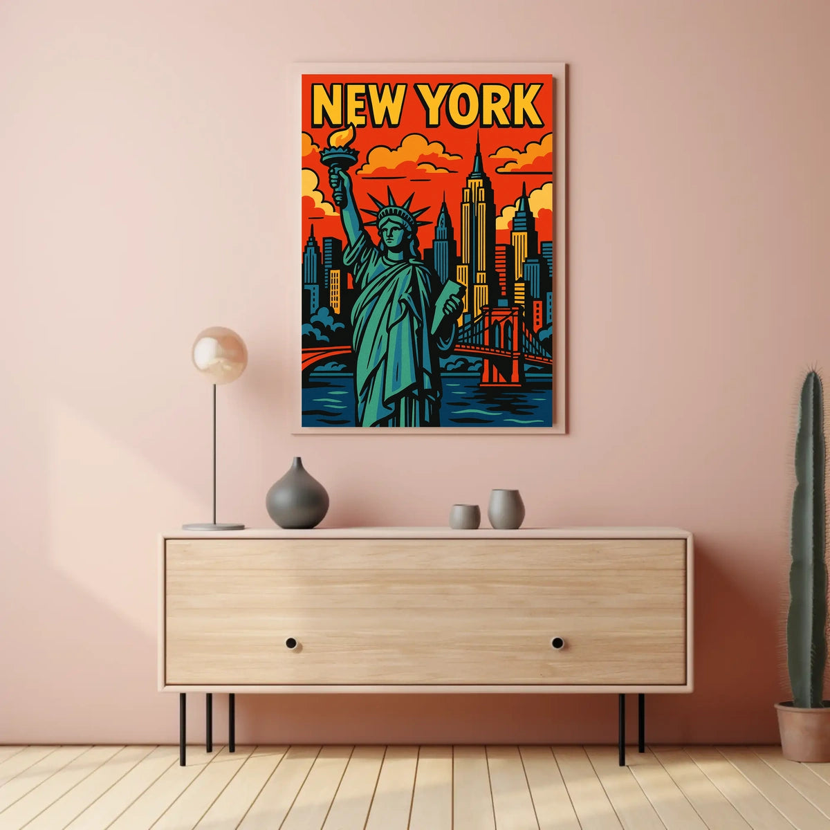 New York City Iconic Landmarks Poster