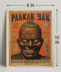 Paakak Sak Vintage Horror Vintage Poster