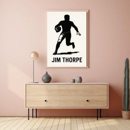 Jim Thorpe Athletic Icon Poster