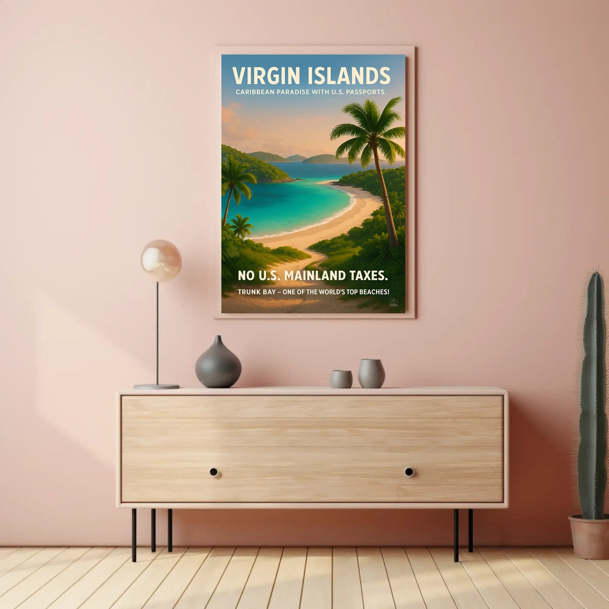 Virgin Islands Caribbean Paradise Poster