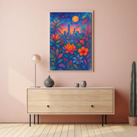 Cityscape In Bloom Poster