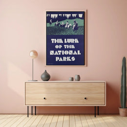 National Parks Travel Poster Vintage Scenic Wall Art