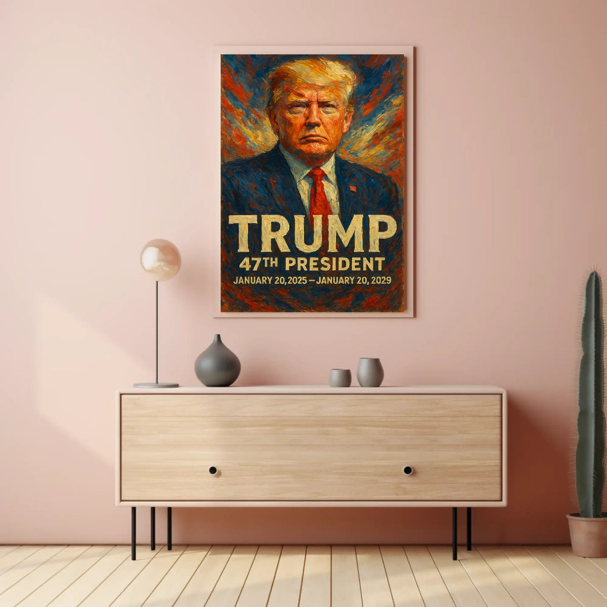 Trump Visionary Leader Turbulent Era Collectors Poster