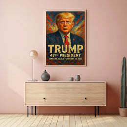 Trump Visionary Leader Turbulent Era Collectors Poster