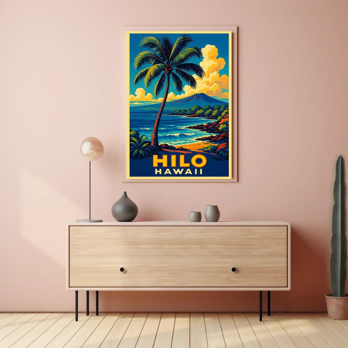 Hilo, Hawaii Tropical Paradise Poster