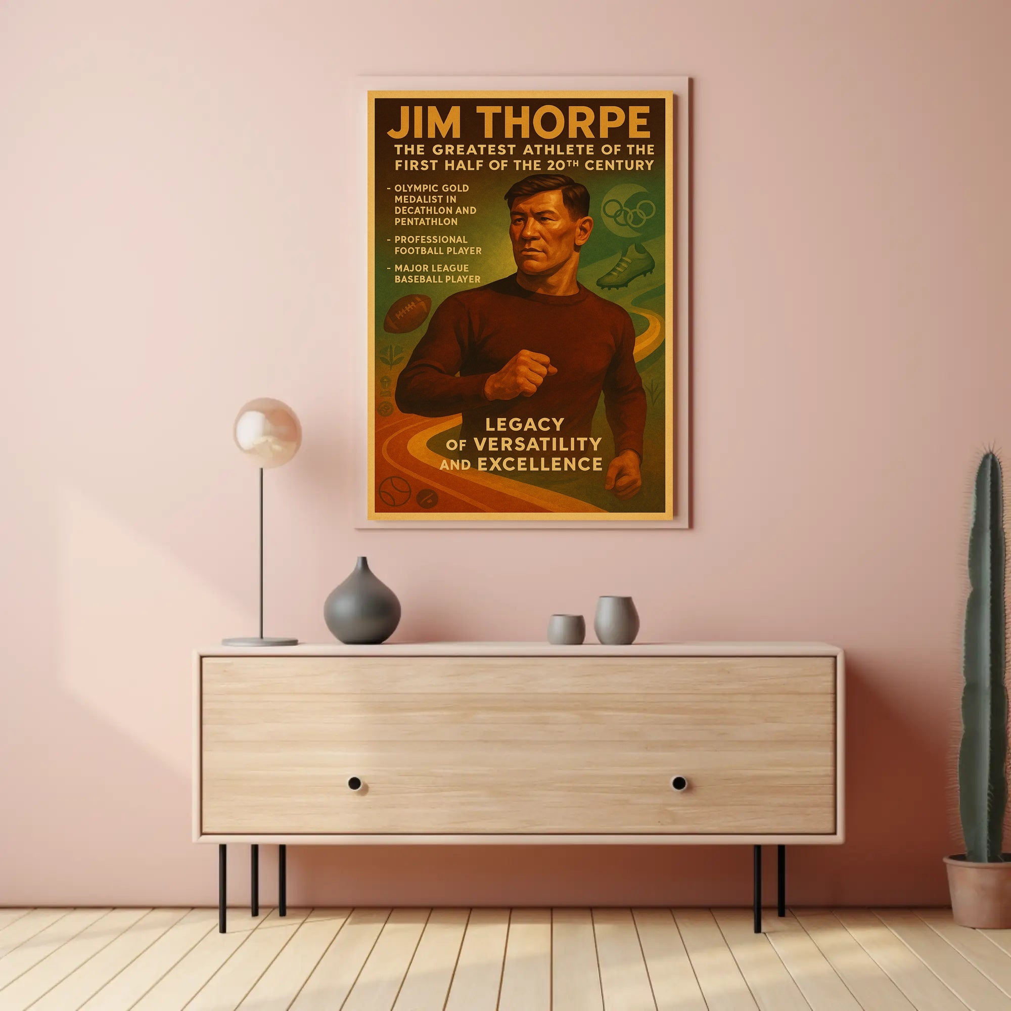 Celebrating Jim Thorpe: A Legacy of Versatility and Excellence Poster